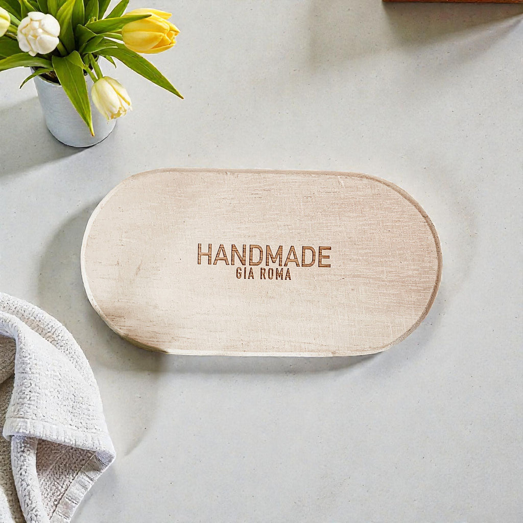 Rustic Wood Tray Gia Roma