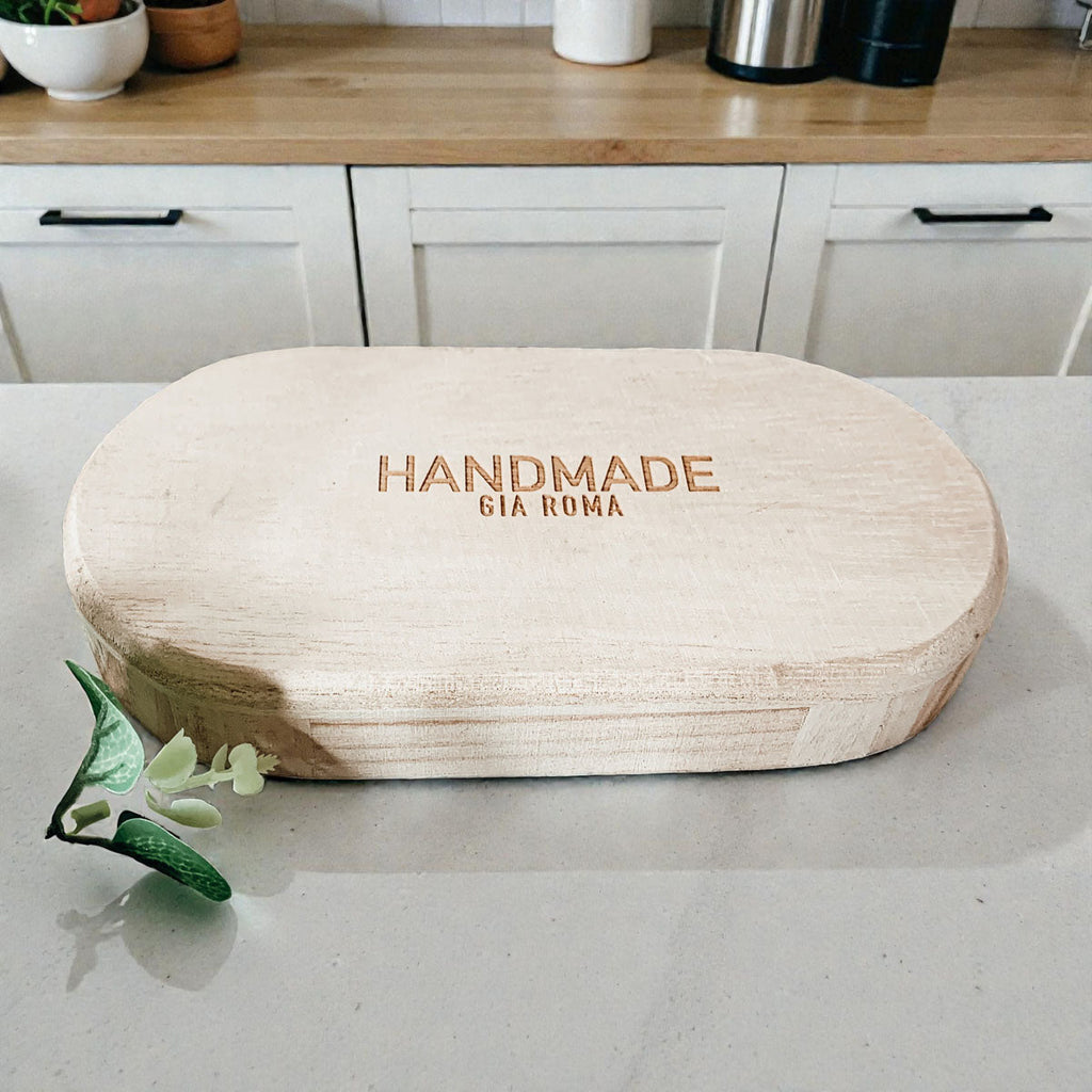 Rustic Wood Tray Gia Roma
