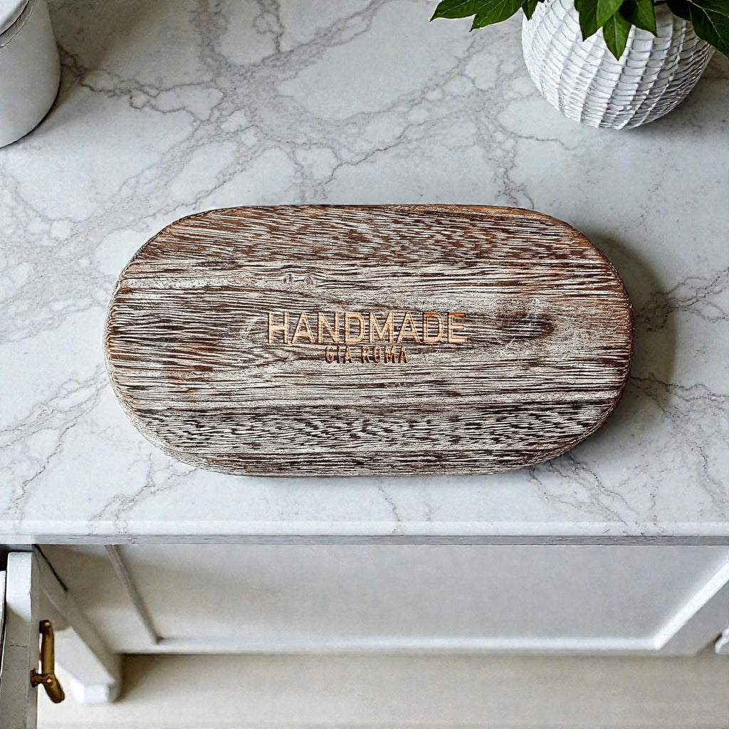 Rustic Wood Tray Gia Roma