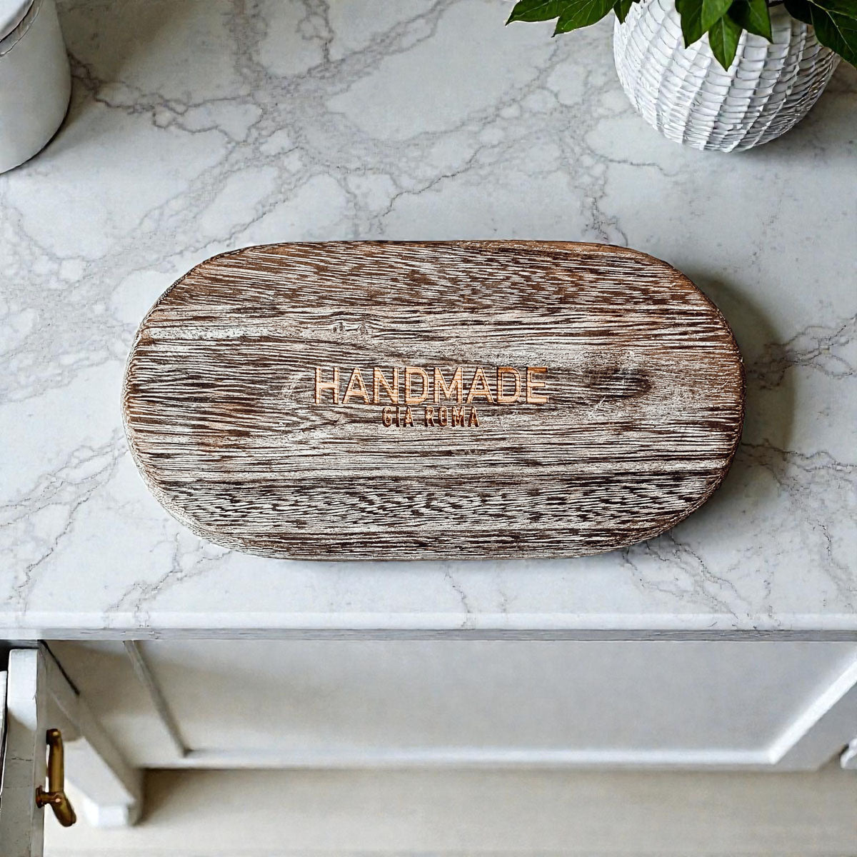 Rustic Wood Tray Gia Roma