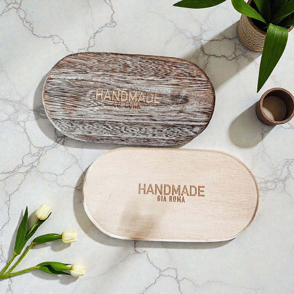 Rustic Wood Tray Gia Roma