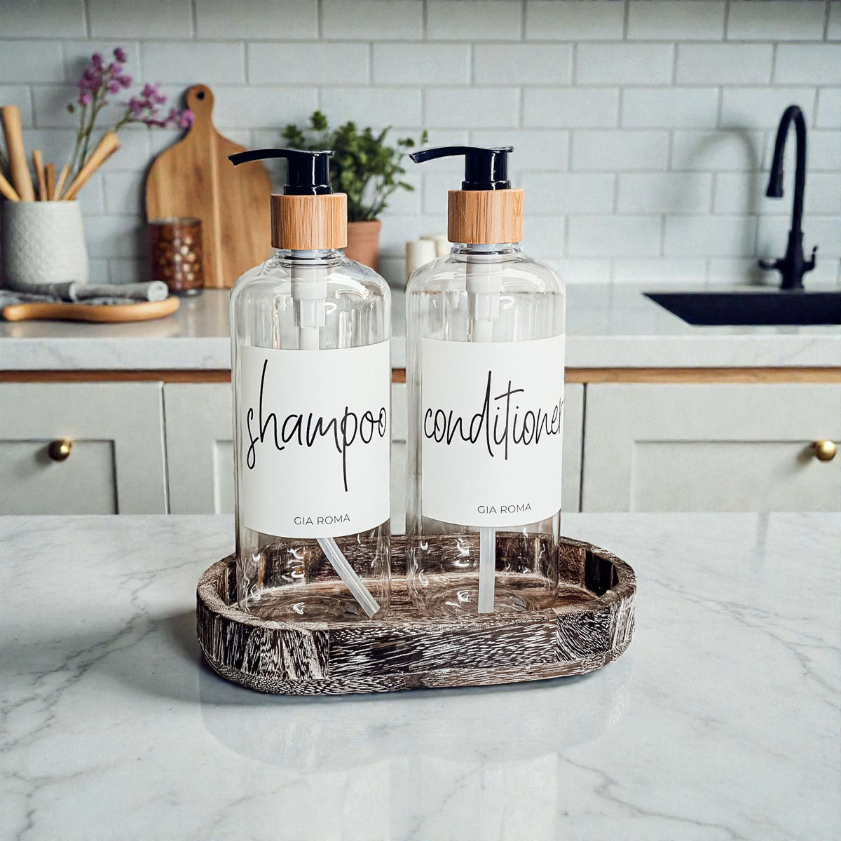 Rustic Wood Tray Gia Roma