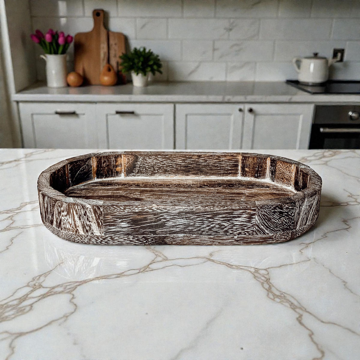 Rustic Wood Tray Gia Roma