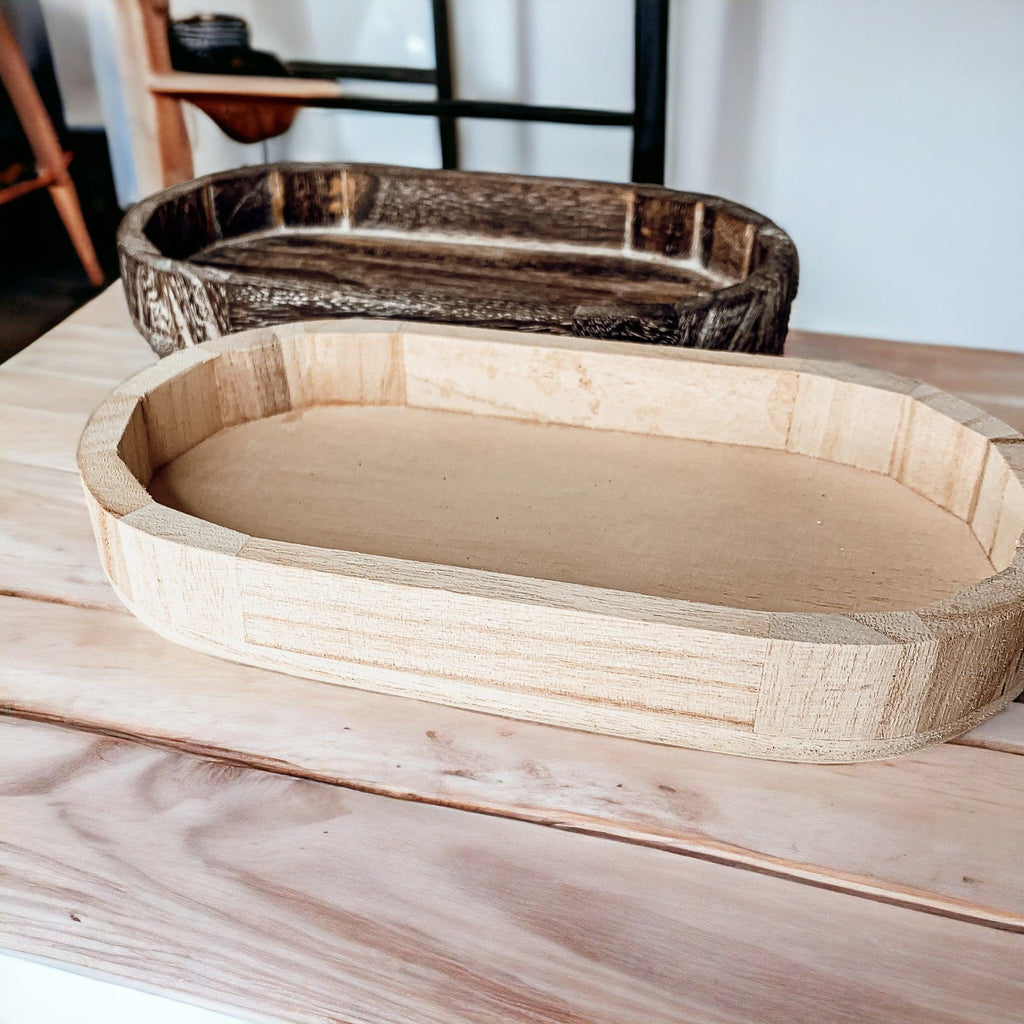 Rustic Wood Tray Gia Roma