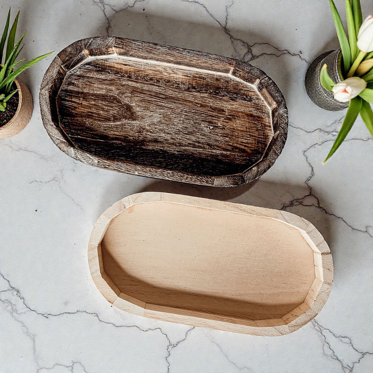 Rustic Wood Tray Gia Roma