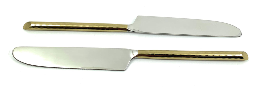 Vibhsa Golden Silverware Dinner Knives set of 6 Vibhsa