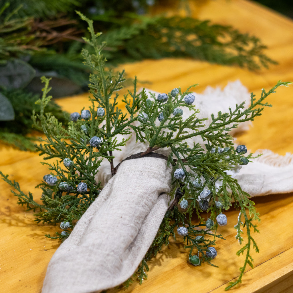 Juniper Candle Ring Branches Designs