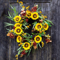 Sunflower Harvest Wreath Branches Designs