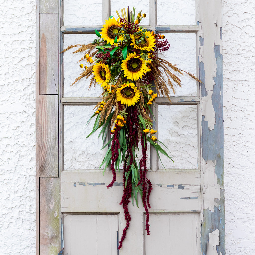 Sunflower Harvest Down Drop Branches Designs