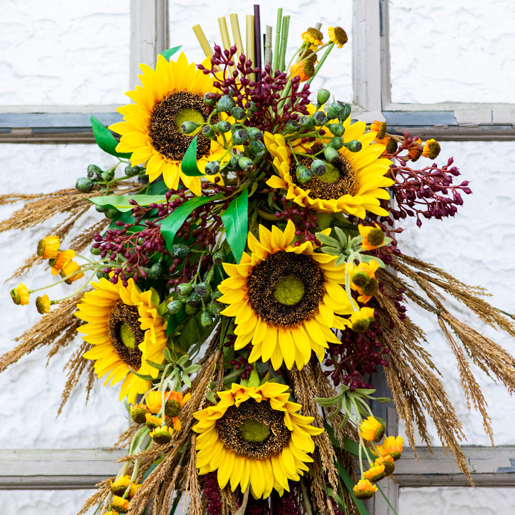 Sunflower Harvest Down Drop Branches Designs