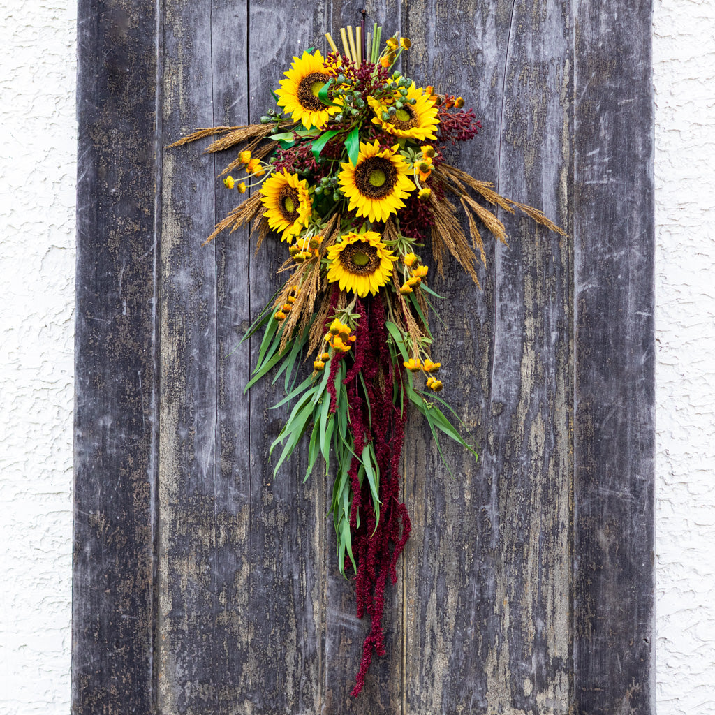 Sunflower Harvest Down Drop Branches Designs