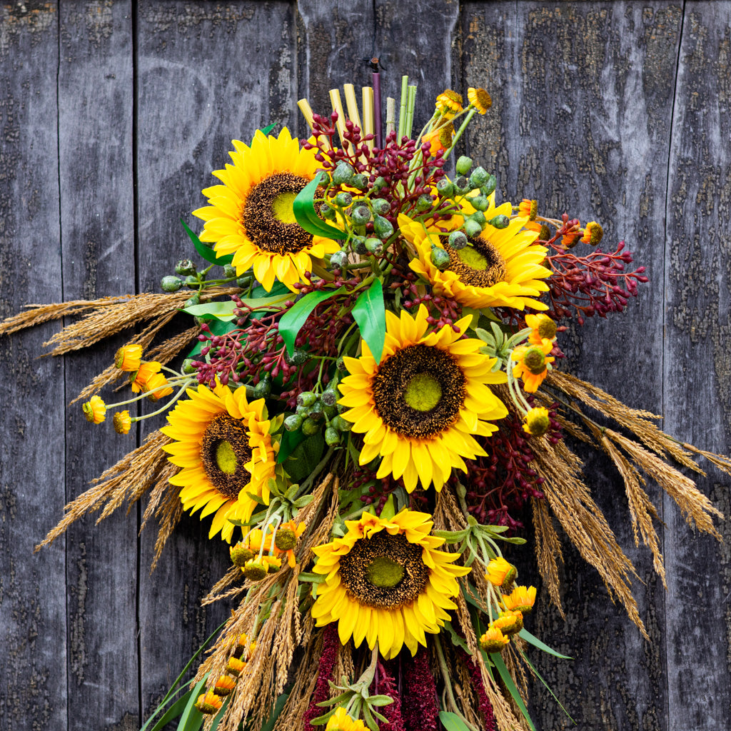 Sunflower Harvest Down Drop Branches Designs