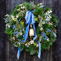 Blue Bell Wreath Branches Designs