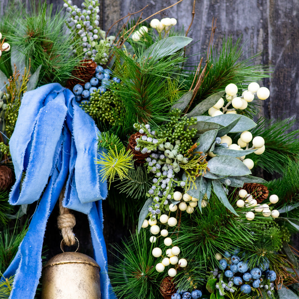 Blue Bell Wreath Branches Designs