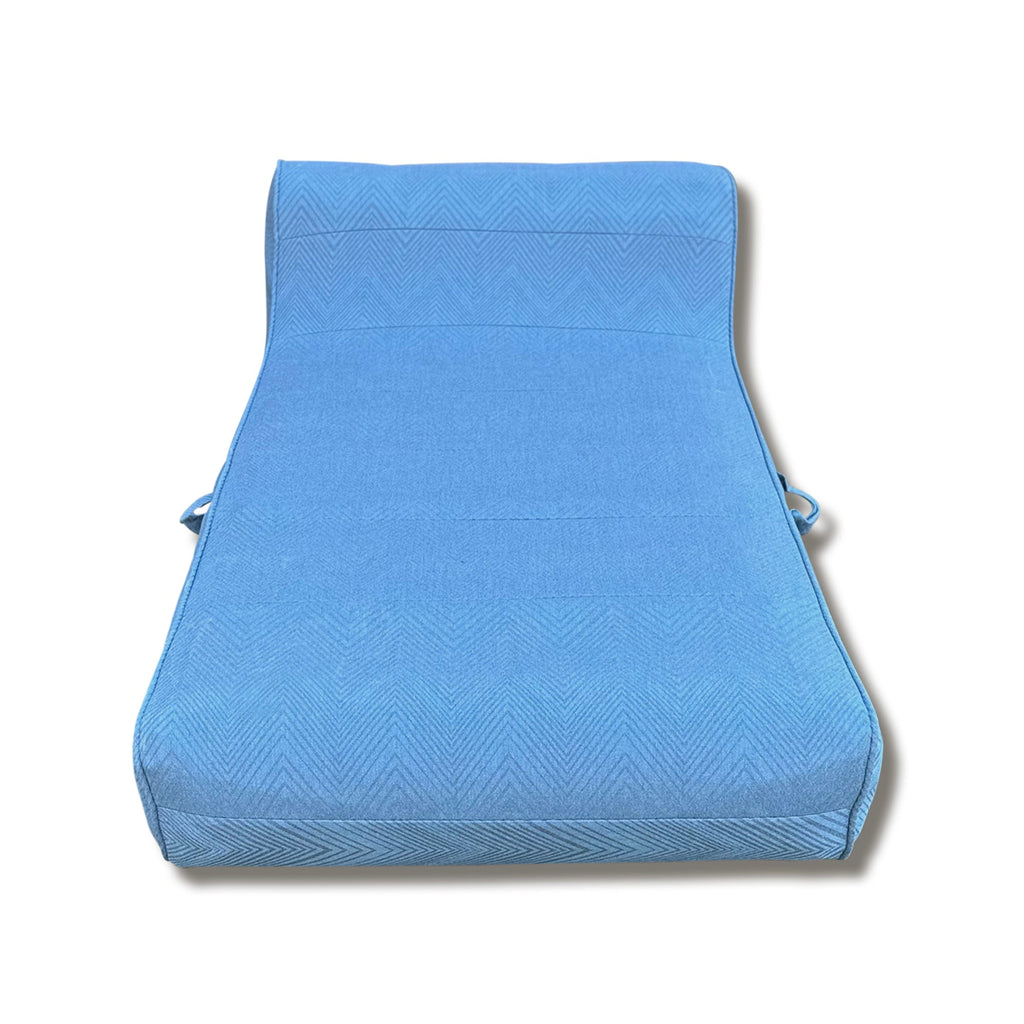 Luxe Linen-Like Inflatable Pool Lounge-Marine Zag Birch & Brie
