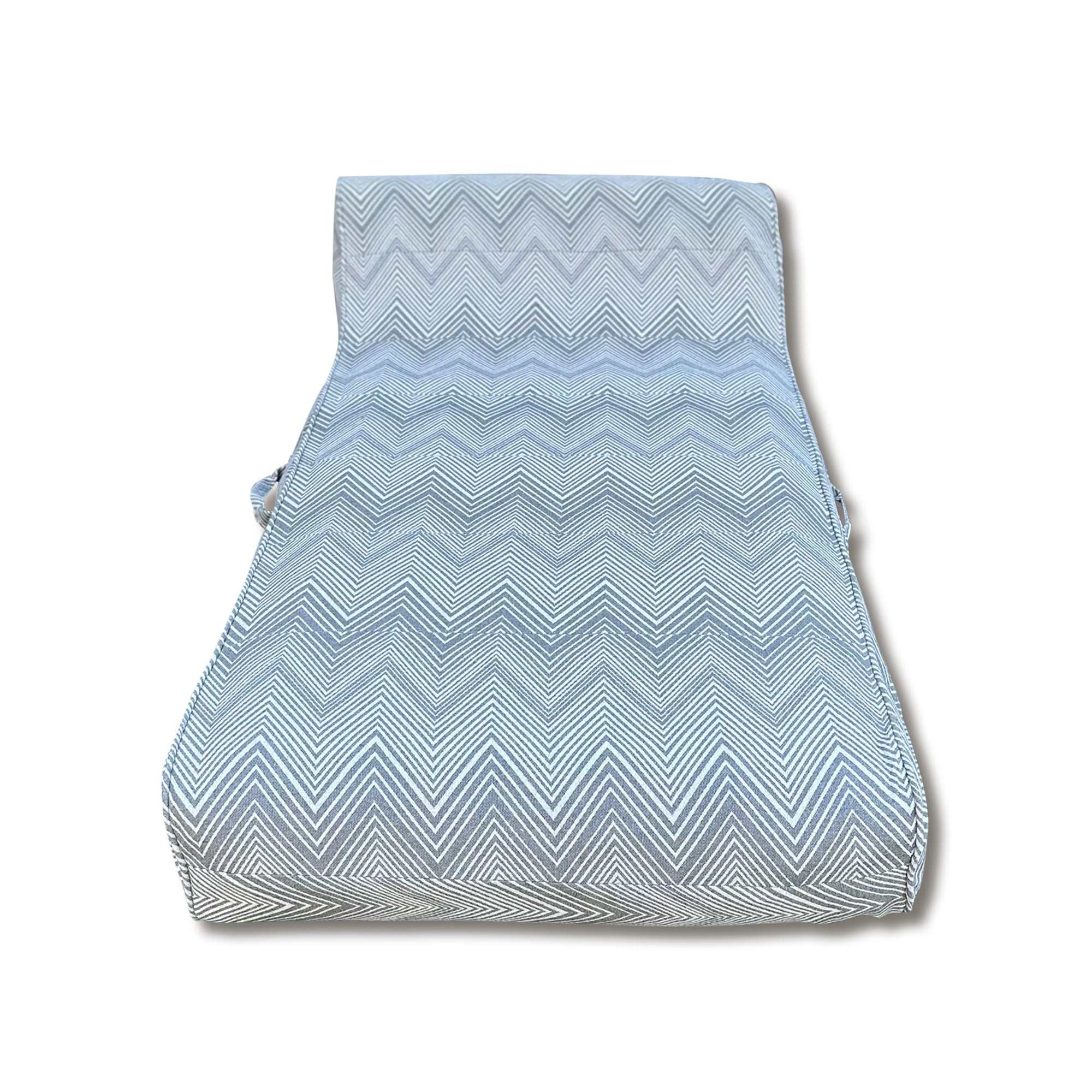 Luxe Linen-Like Inflatable Pool Lounge-Charcoal Zag Floaté