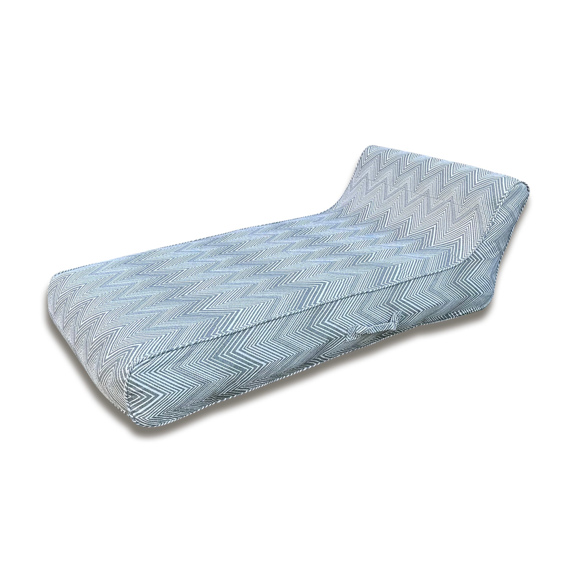 Luxe Linen-Like Inflatable Pool Lounge-Charcoal Zag Floaté
