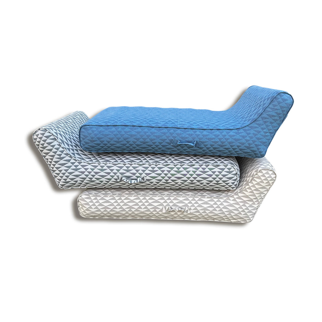 Luxe Linen-Like Inflatable Pool Lounge-Oyster Abstract Floaté