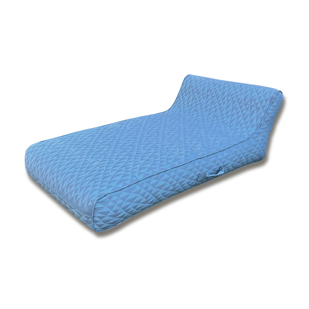 Luxe Linen-Like Inflatable Pool Lounge-Marine Abstract Floaté