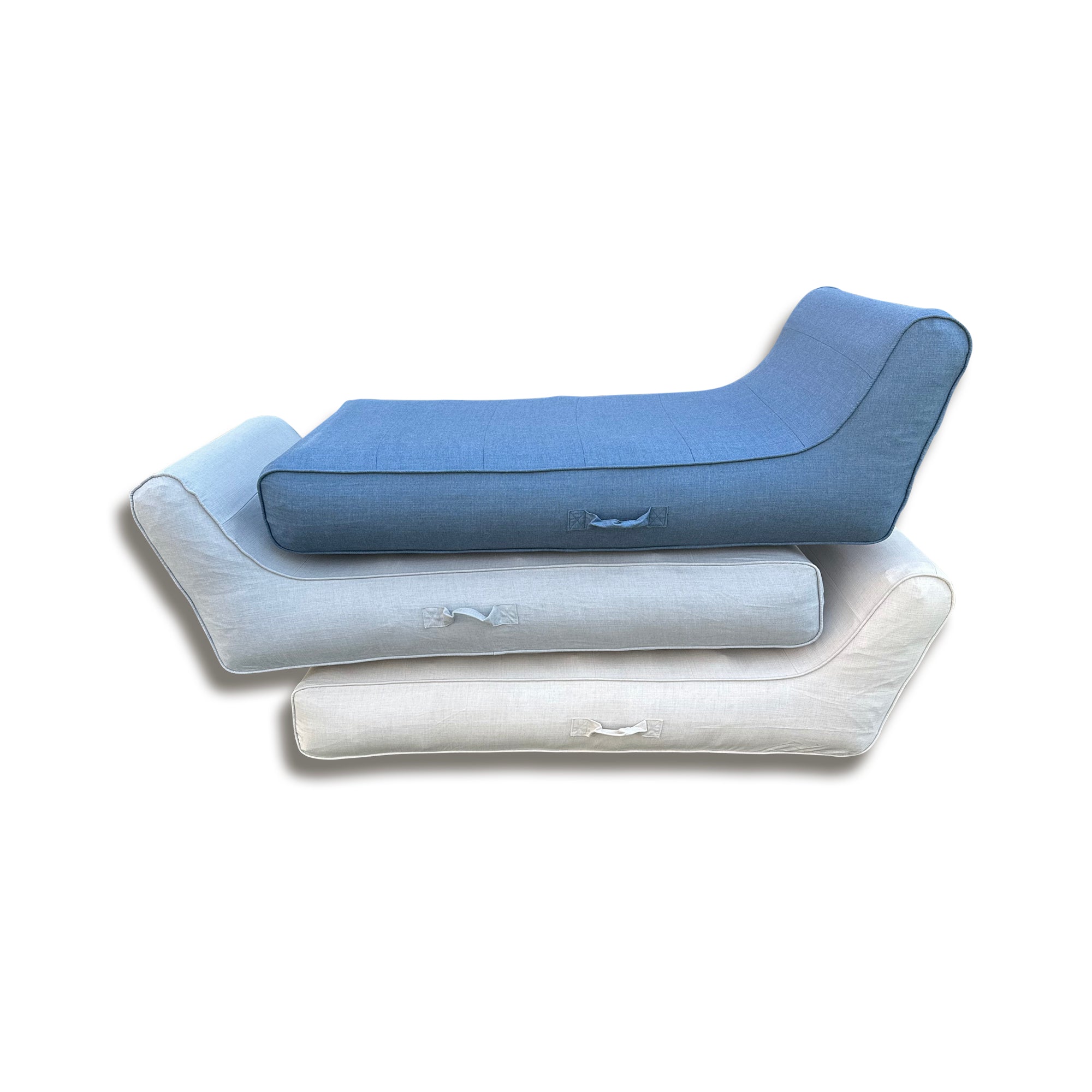 Luxe Linen-Like Inflatable Pool Lounge-Oyster Linen Floaté