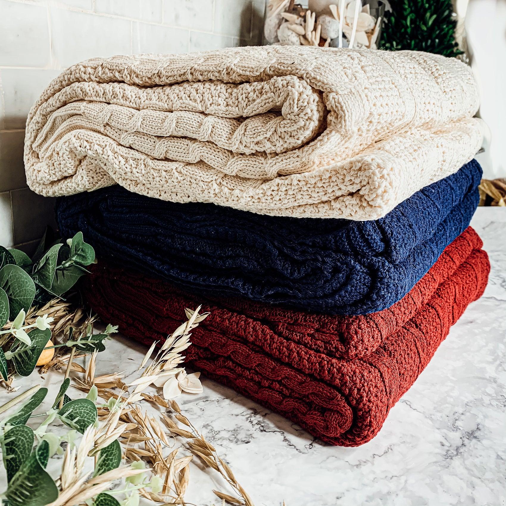 Claret Knit Sweater Throw Gia Roma