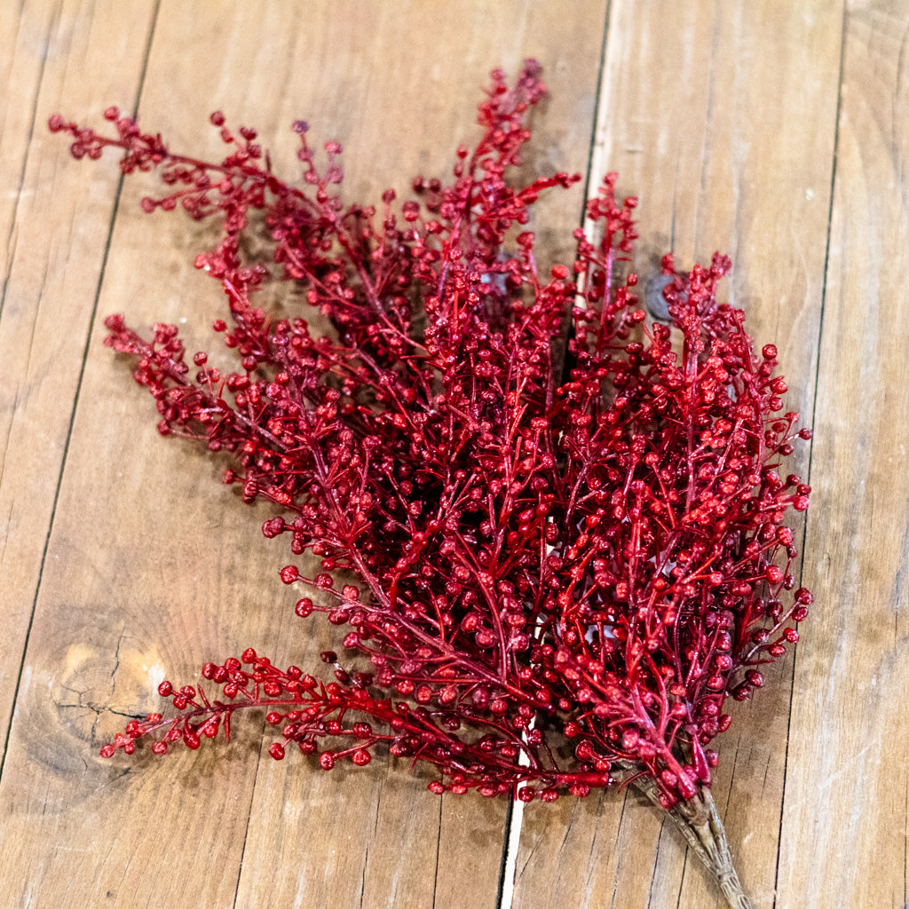 Swedish  Red Pepperberry Pick Branches Designs