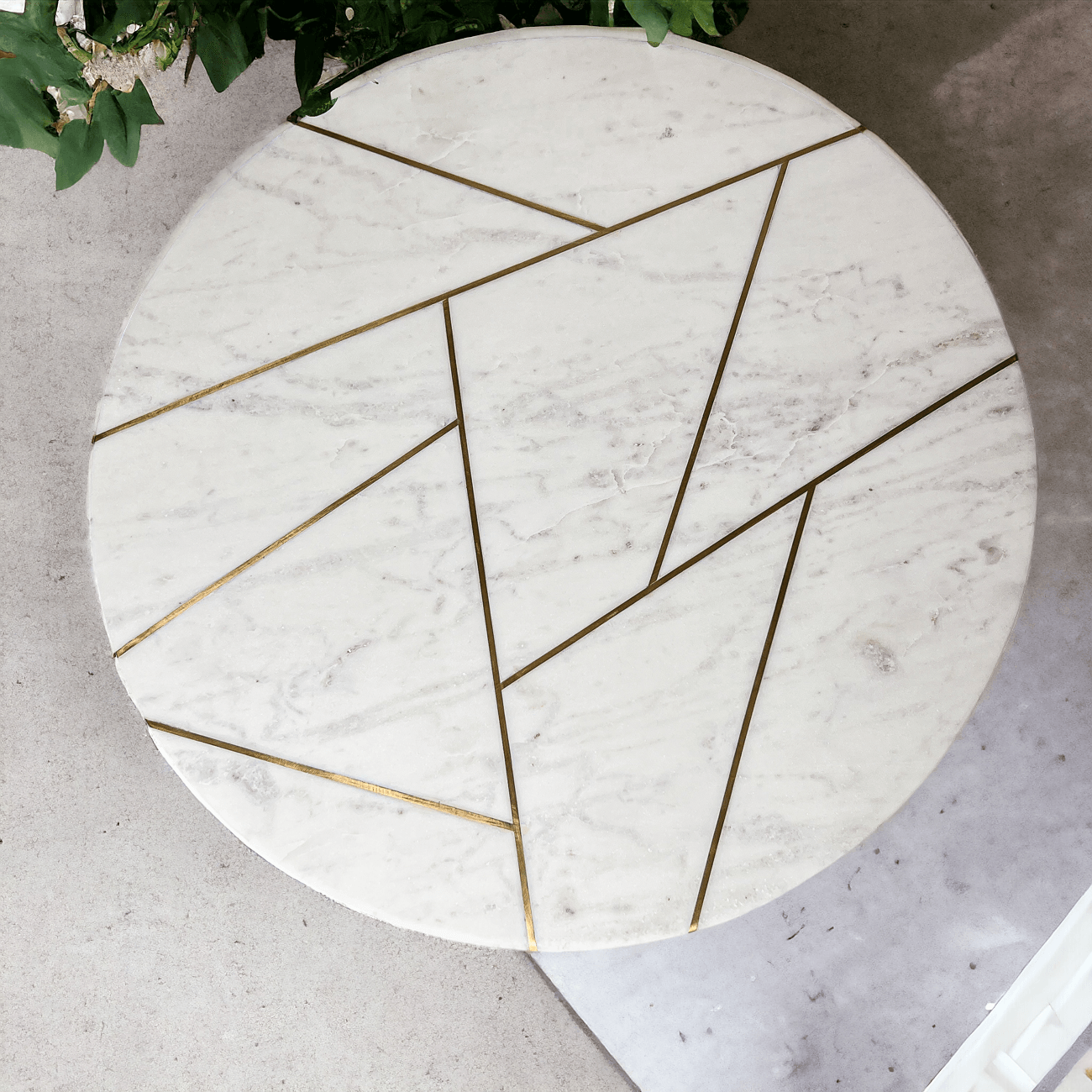 Marble & Gold Lazy Susan Gia Roma