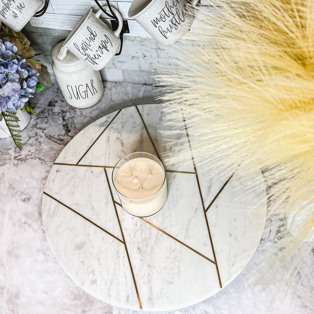 Marble & Gold Lazy Susan Gia Roma