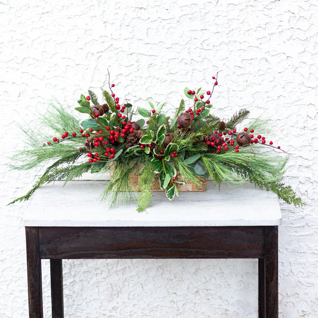 Jingle Bell Holiday Centerpiece Drop In Branches Designs