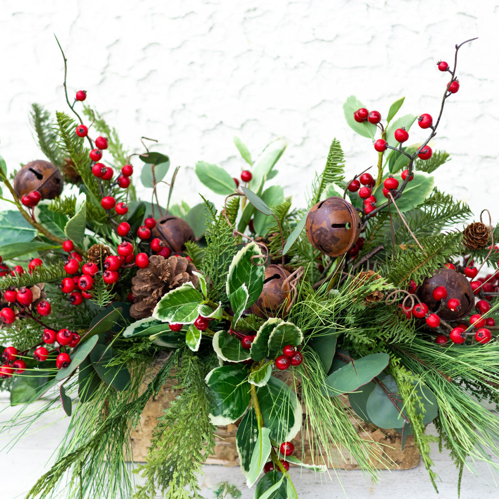 Jingle Bell Holiday Centerpiece Drop In Branches Designs