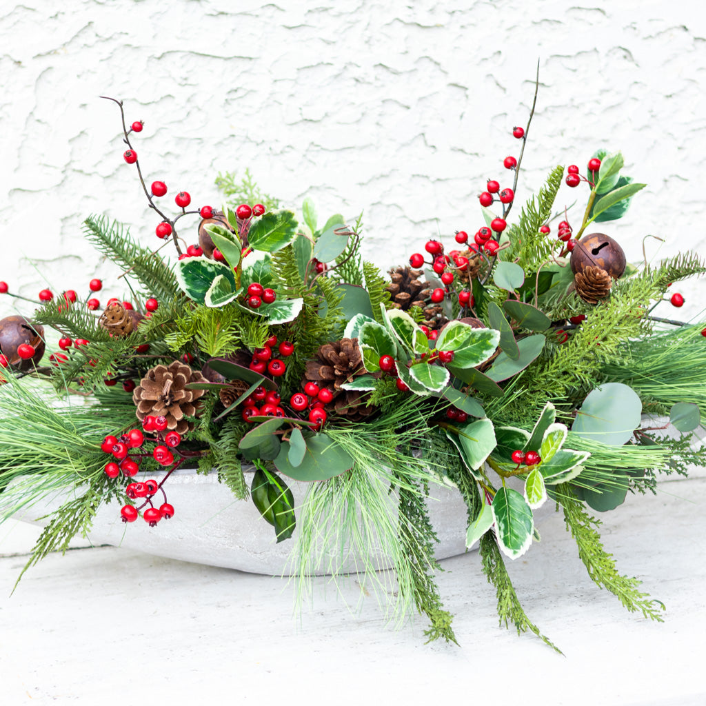 Jingle Bell Holiday Centerpiece Drop In Branches Designs