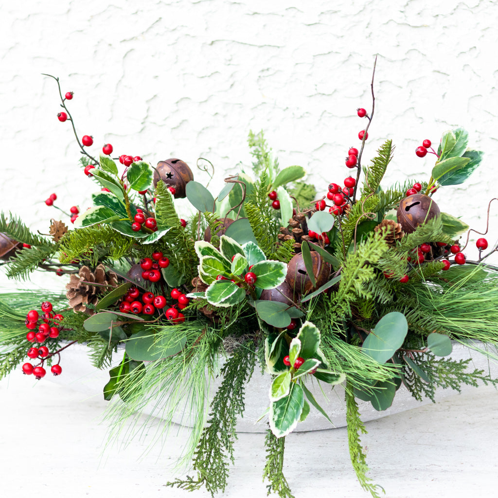 Jingle Bell Holiday Centerpiece Drop In Branches Designs