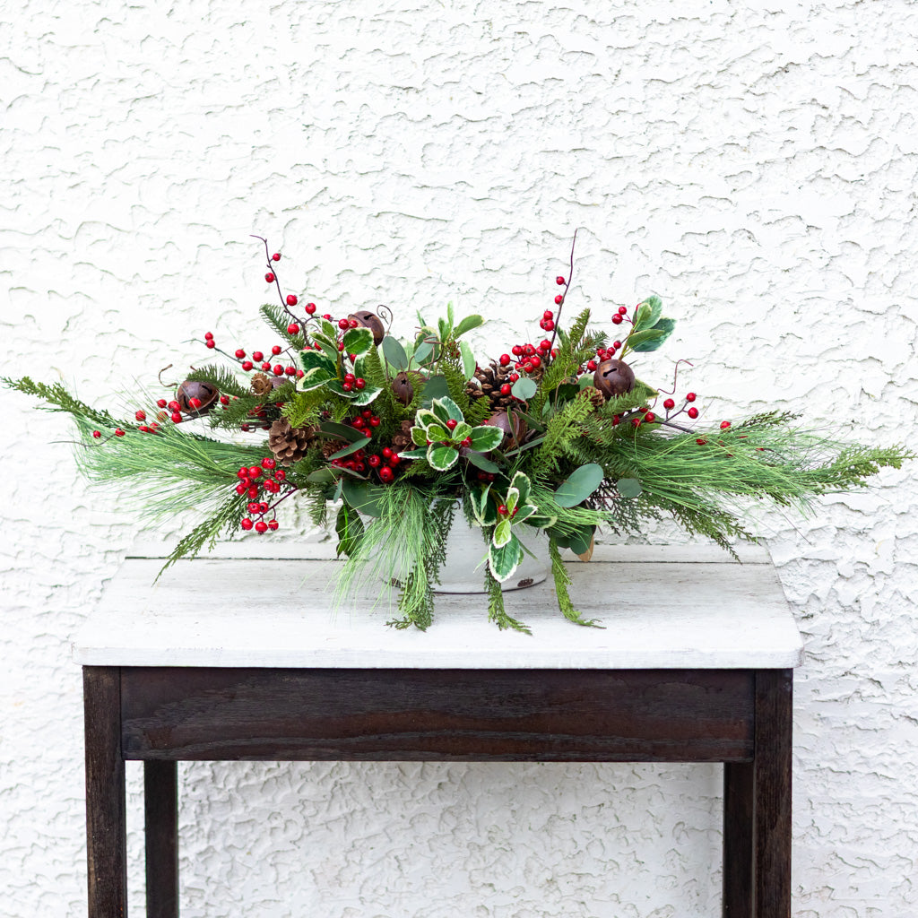 Jingle Bell Holiday Centerpiece Drop In Branches Designs