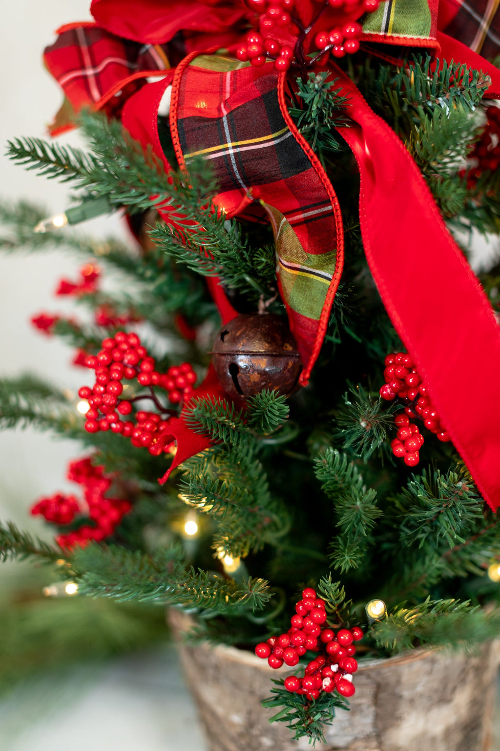 2 ft. Jingle Bell Holiday Pre-Lit Decorated   Tree Branches Designs