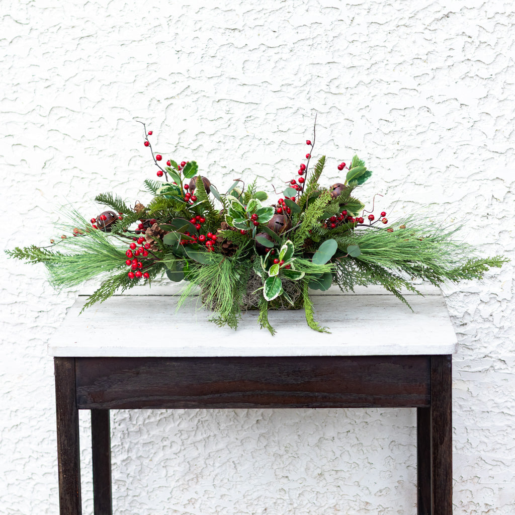 Jingle Bell Holiday Centerpiece Drop In Branches Designs