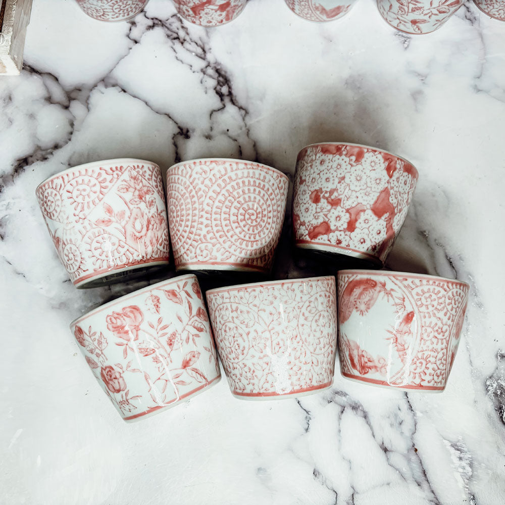 Mini Pink Cachepots Gia Roma