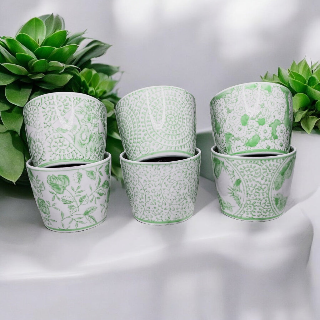 Mini Green Cachepots Gia Roma