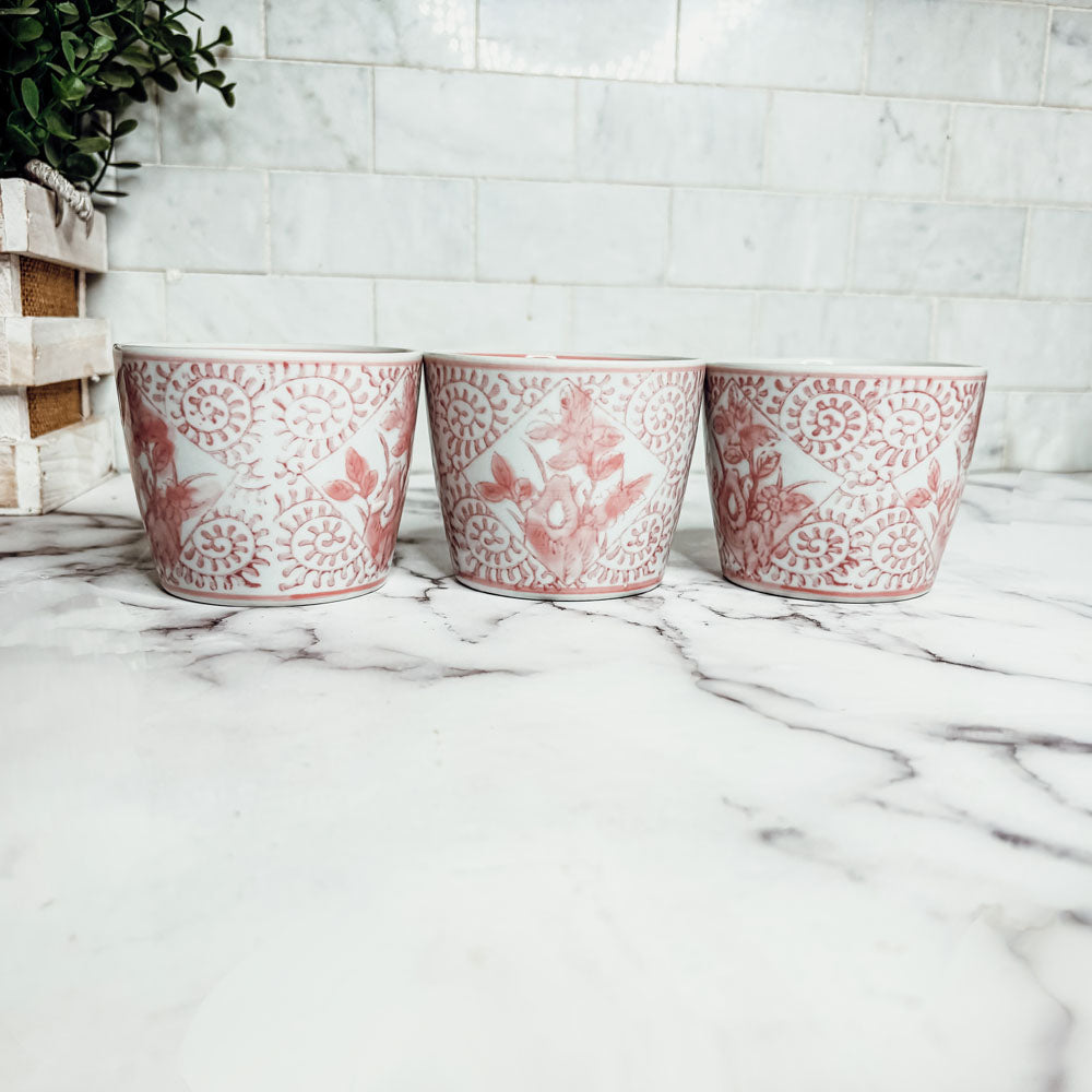 Mini Pink Cachepots Gia Roma