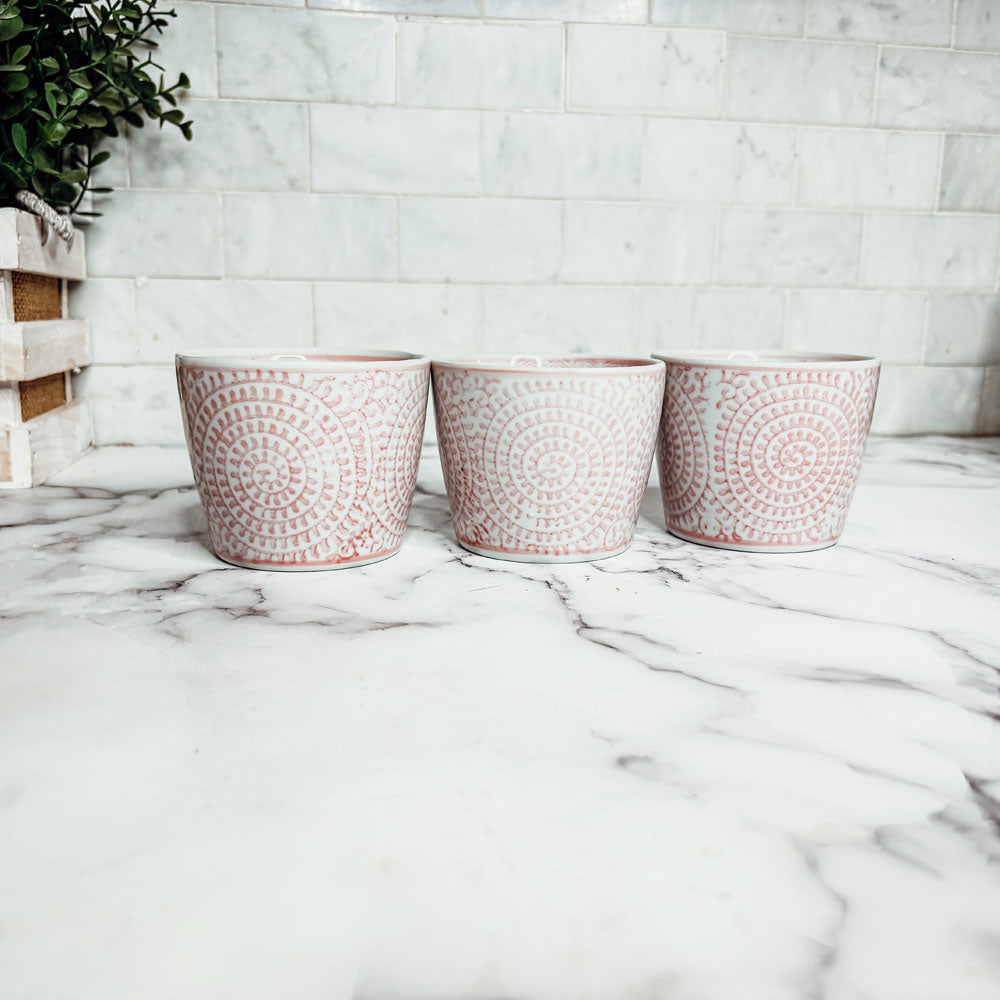 Mini Pink Cachepots Gia Roma