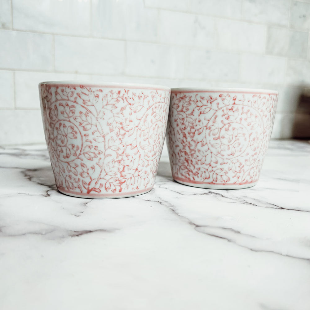 Mini Pink Cachepots Gia Roma