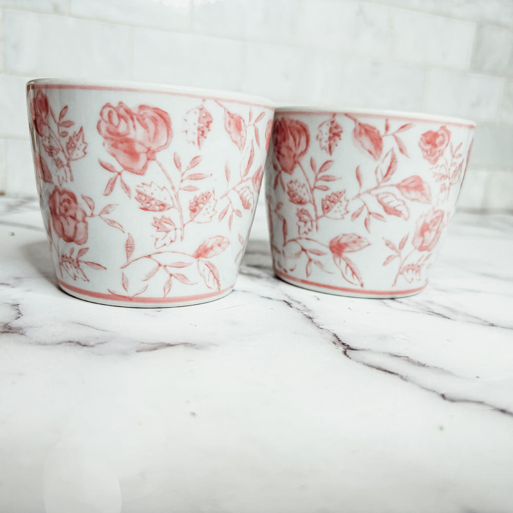 Mini Pink Cachepots Gia Roma
