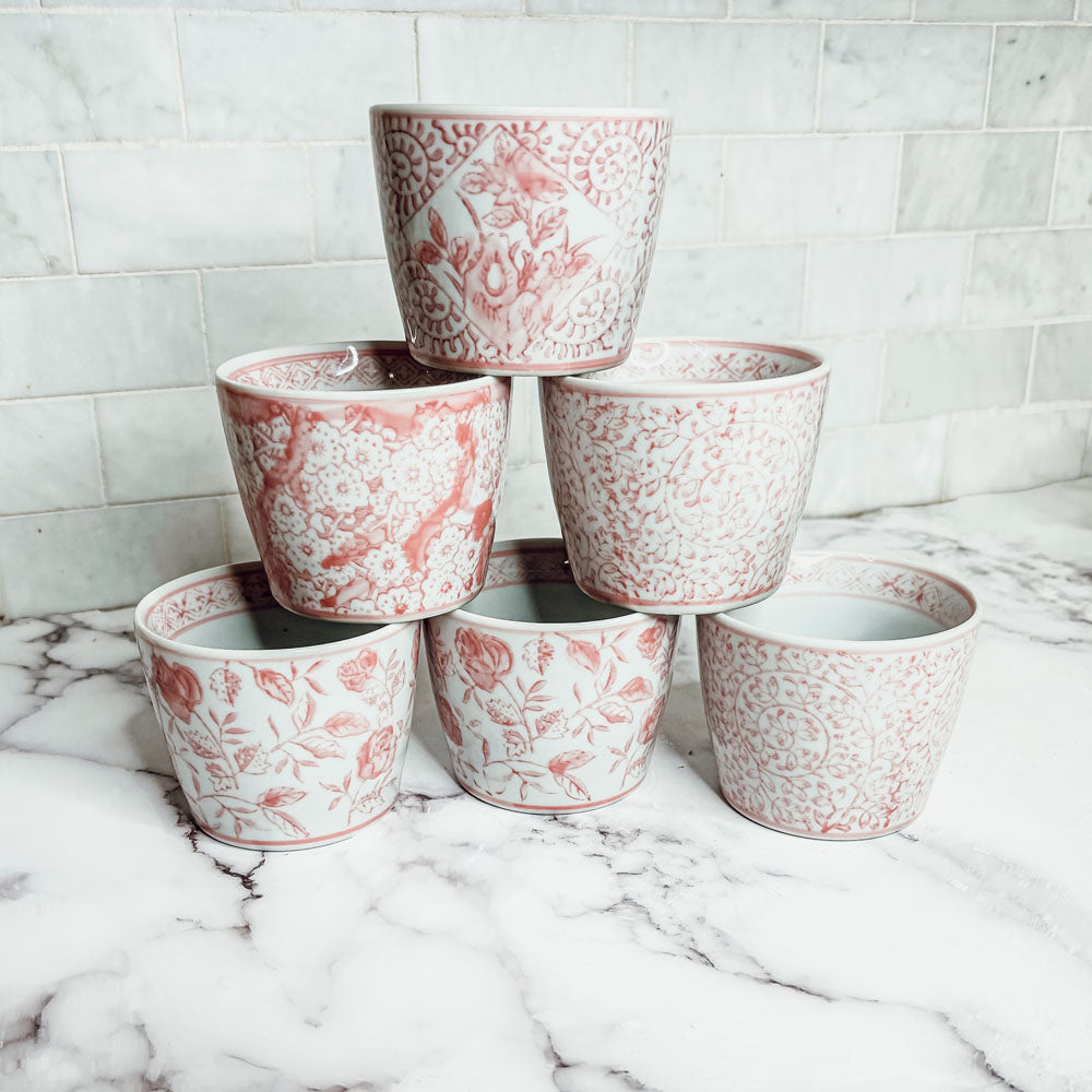 Mini Pink Cachepots Gia Roma