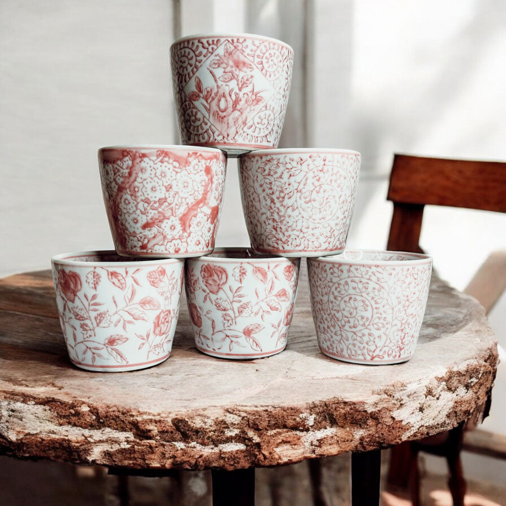Mini Pink Cachepots Gia Roma