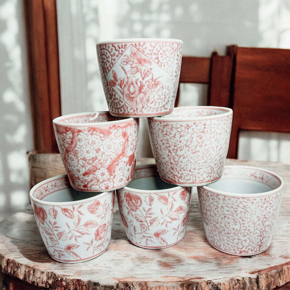 Mini Pink Cachepots Gia Roma