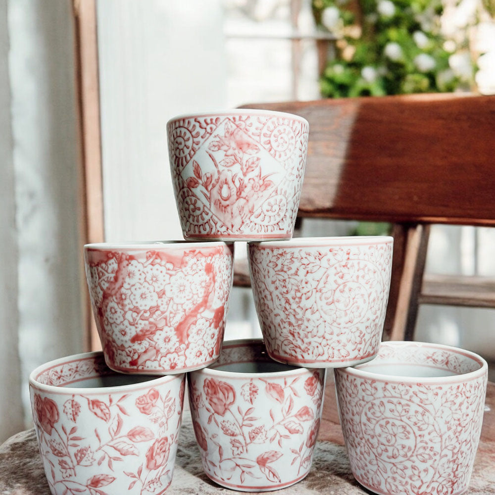 Mini Pink Cachepots Gia Roma