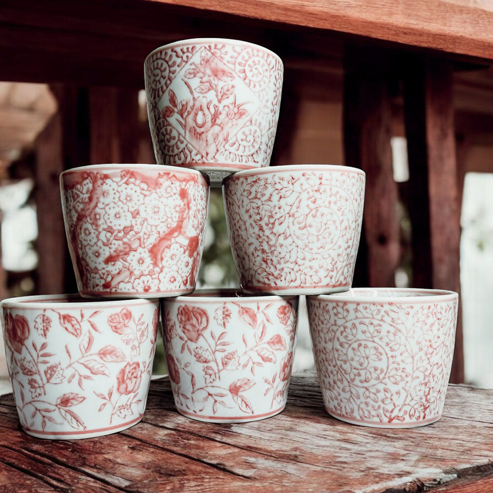 Mini Pink Cachepots Gia Roma