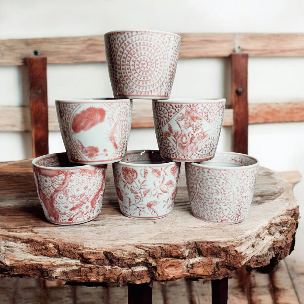 Mini Pink Cachepots Gia Roma