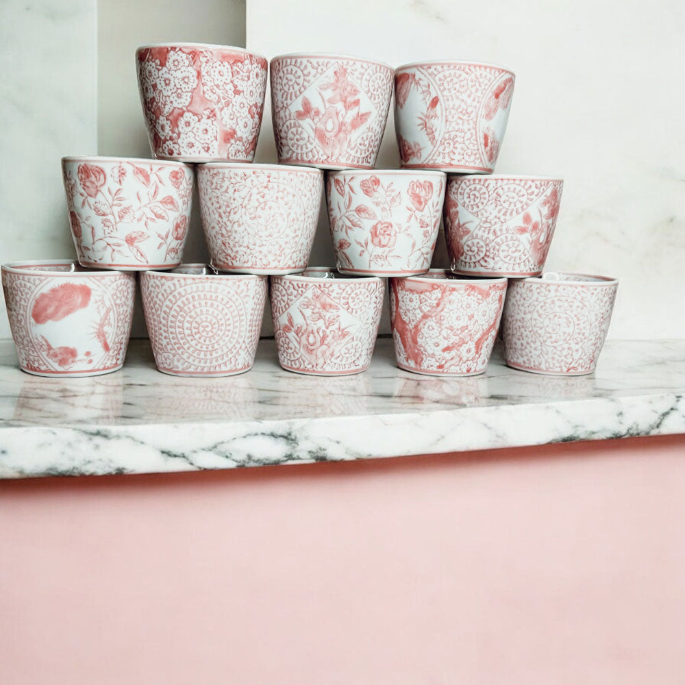 Mini Pink Cachepots Gia Roma