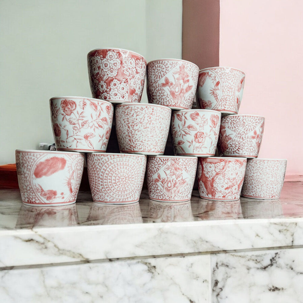 Mini Pink Cachepots Gia Roma