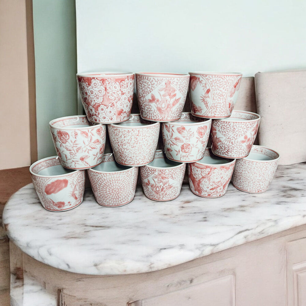 Mini Pink Cachepots Gia Roma